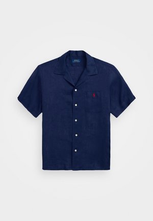 Polo Ralph Lauren CLASSIC FIT LINEN CAMP SHIRT - Button down-skjorte - newport navy
