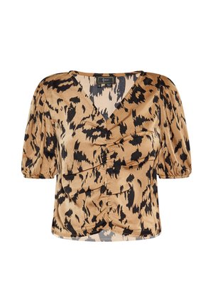 Blouse - kamel mehrfarbig
