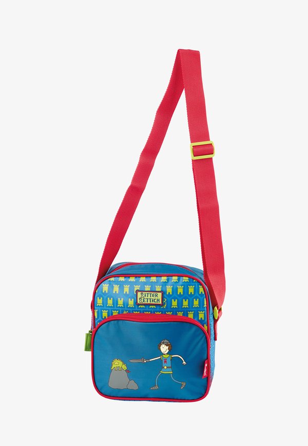 Umhängetasche - blau rot