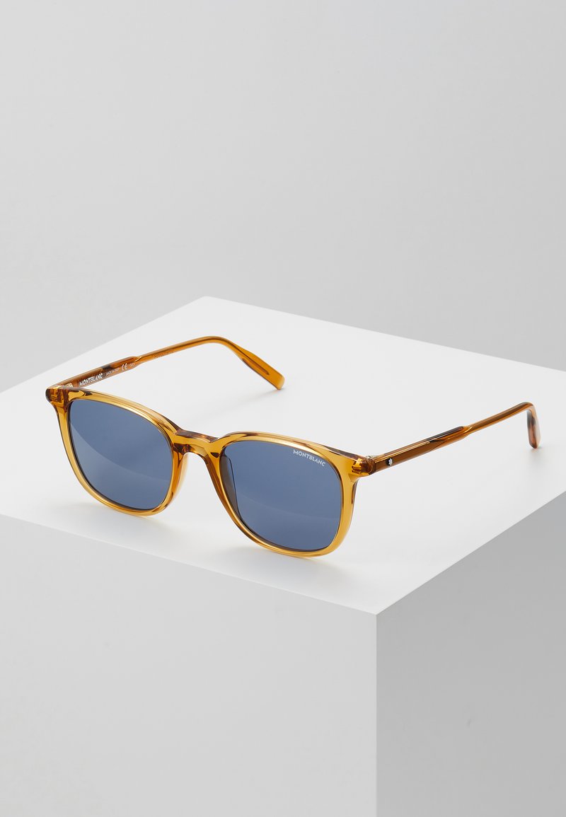 Mont Blanc SNOWCAP ROUND ACETATE SUNGLASSES - Sunglasses - yellow 
