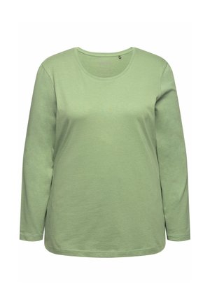 Ulla Popken COL ROND - Langarmshirt - sage green