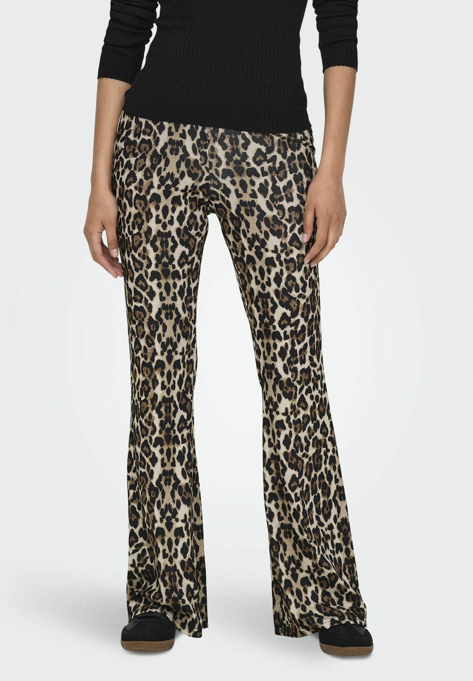 ONLY ONLANNA HOHE TAILLE AUSGESTELLT Leggings black/nero