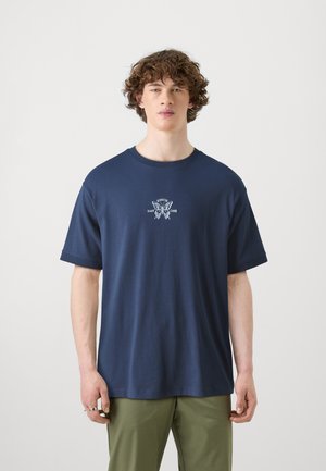 Only & Sons ONSMUNGO CHEST TEE UNISEX - Trükipildiga T-särk - navy blazer