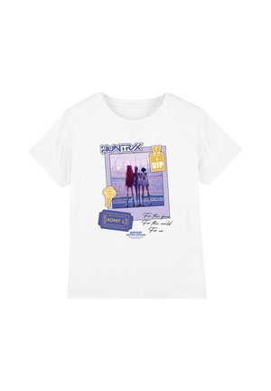 NETFLIX, KPOP DEMON HUNTERS HUNTRIX GOLDEN TOUR TICKET UNISEX - Print T-shirt - white