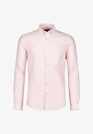 Lindbergh, LINDBERGH OXFORD STRIPE SHIRT L/S - Camicia - red stripe
