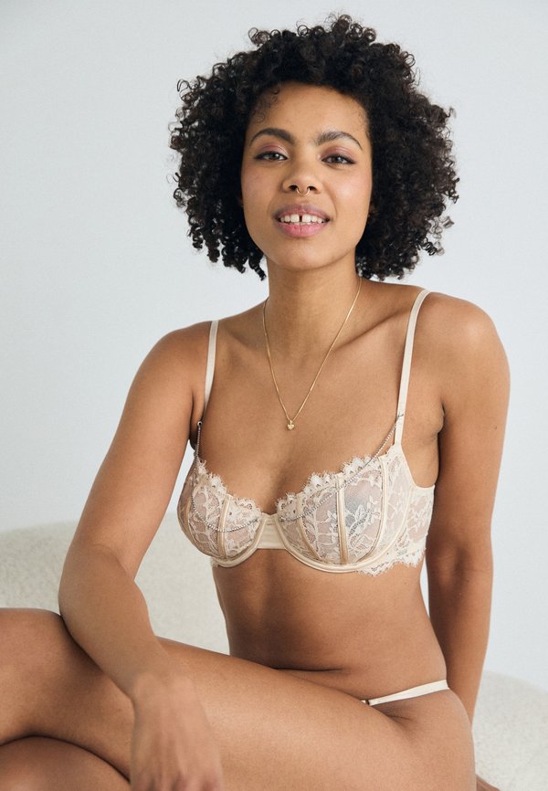 WIRE BRA SENNA AMIE CHAIN - Underwired bra - light beige4