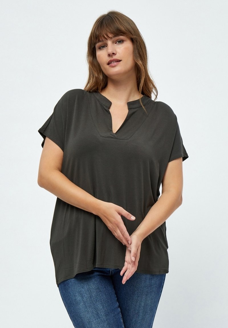 PEPPERCORN PCROSALINDA Tshirt basic beluga green/verde scuro