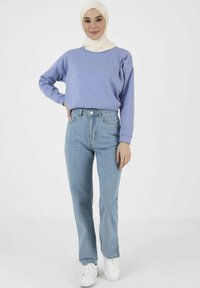 Modanisa REFKA CASUAL - Vaqueros rectos - light blue