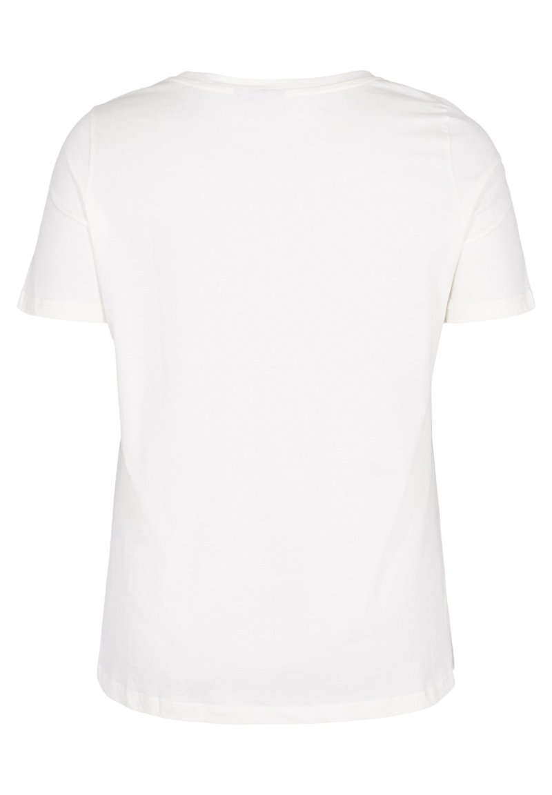 Damen T-Shirts | Zizzi MIT PERLEN T-Shirt print warm off white/offwhite - LJ11573 Damen T-Shirts | Zizzi MIT PERLEN T-Shirt print warm off white/offwhite - LJ11573