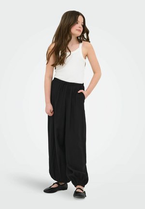 ONLY GIRLS, TROUSERS KOGVASIA REGULAR FIT TROUSERS - Jean boyfriend - black