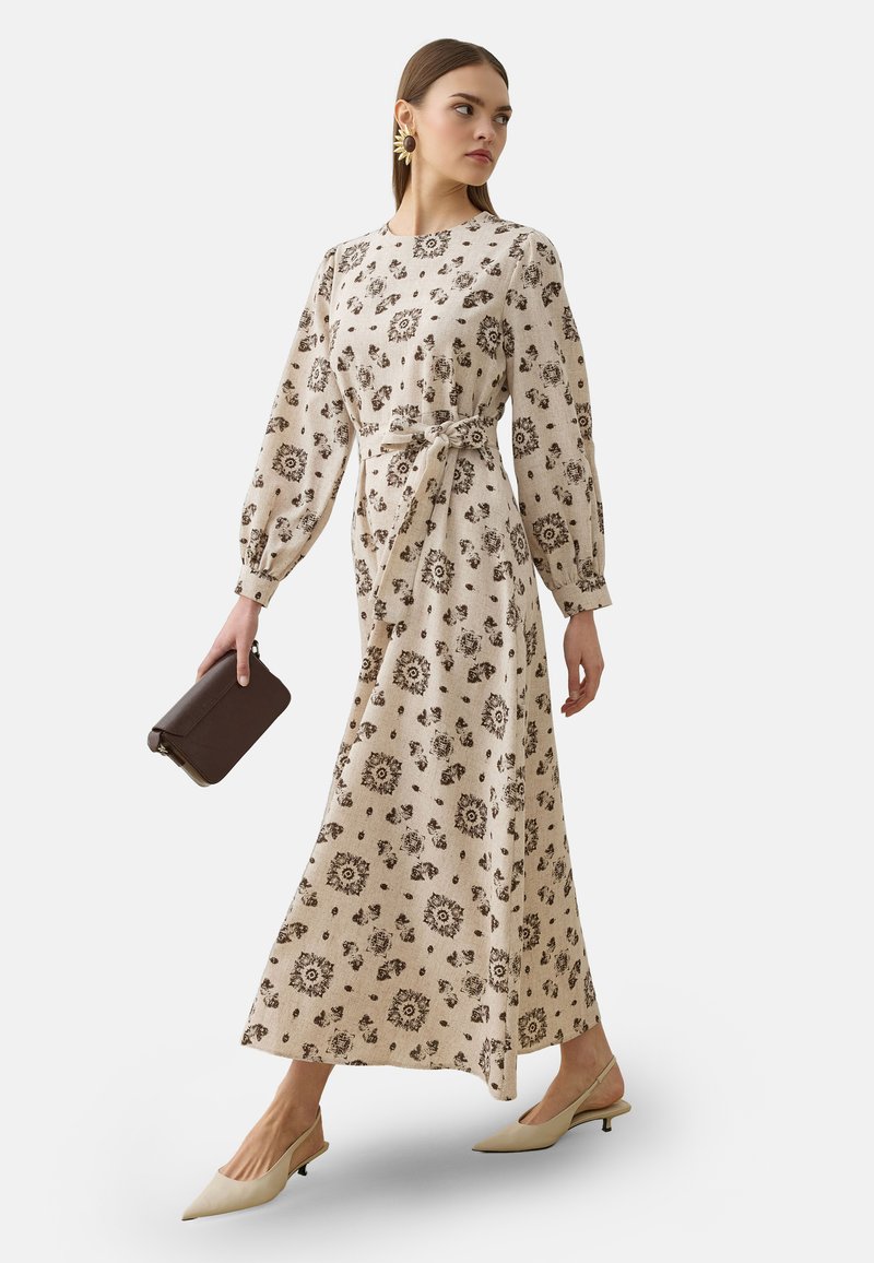 dress modanisa MODANISA MODEST REFKA - Maxi dress - beige modanisa abaya Womens Summer Dresses 2025 chiffon formal dresses Size:S - Regular