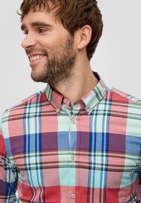 s.Oliver KARIERTES - Overhemd - türkis