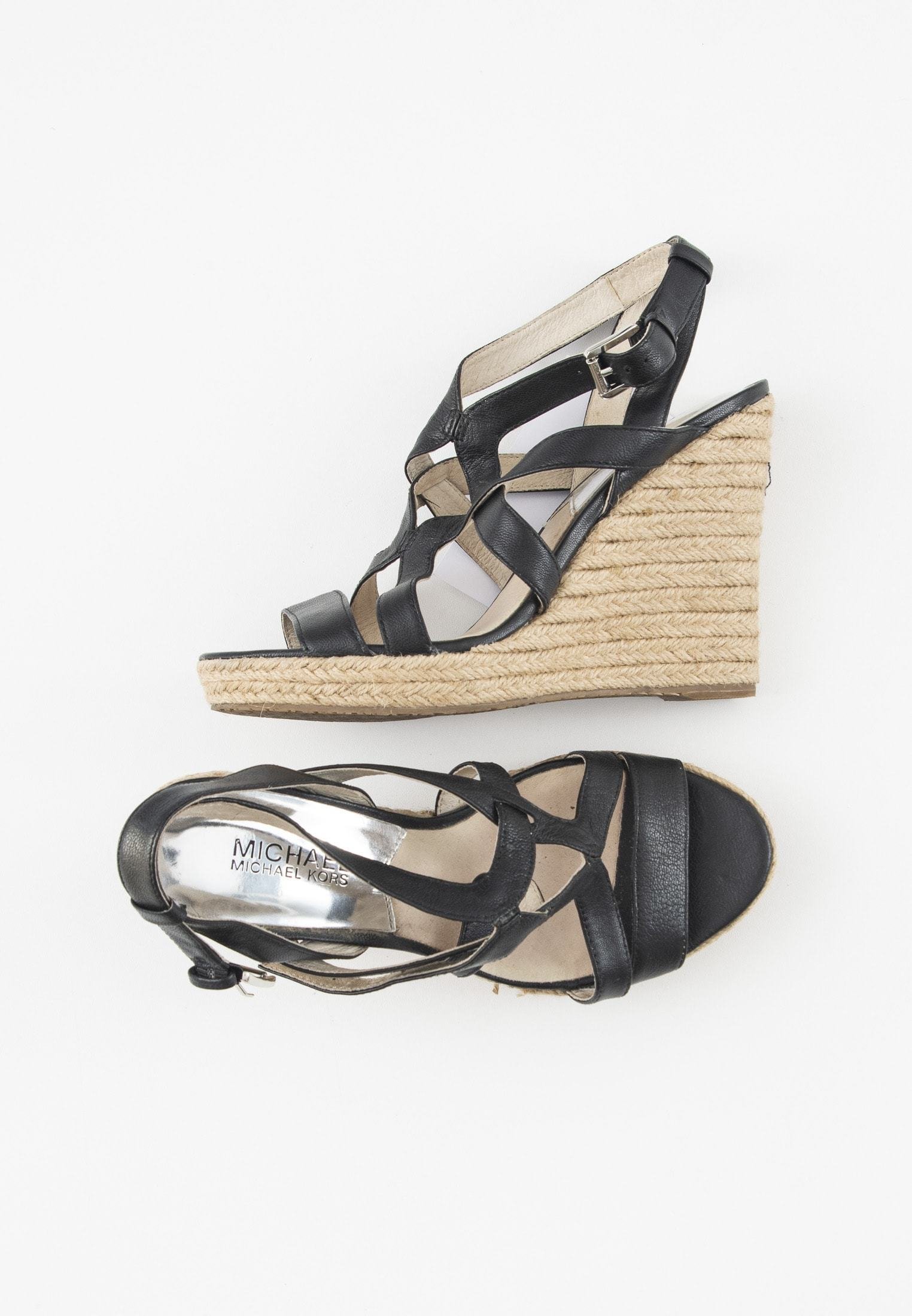 MICHAEL Michael Kors Sandalen met sleehak - black/Zwart - Zalando.nl