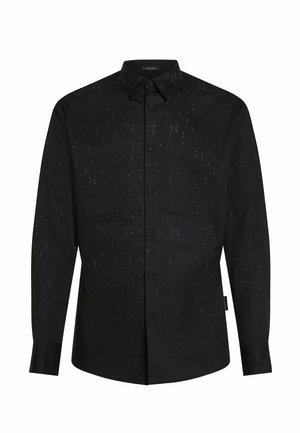 KARL LAGERFELD, KARL LAGERFELD SHIRT MONOGRAM RHINESTONE - Chemise - black