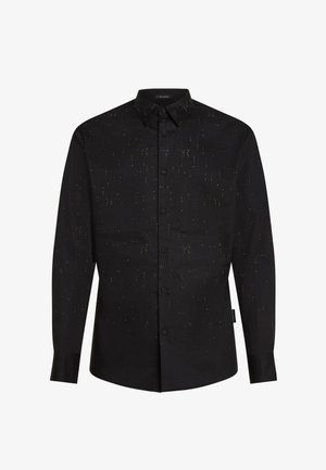 KARL LAGERFELD, KARL LAGERFELD SHIRT MONOGRAM RHINESTONE - Chemise - black