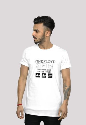 PINK FLOYD PYRAMIDS  PREMIUM ROCK METAL MUSIK BAND FAN MERCH - T-Shirt print - white