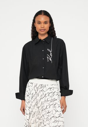 KARL LAGERFELD SIGNATURE - Camicia - black