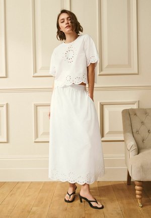 Laura Ashley, Maxi skirt - white