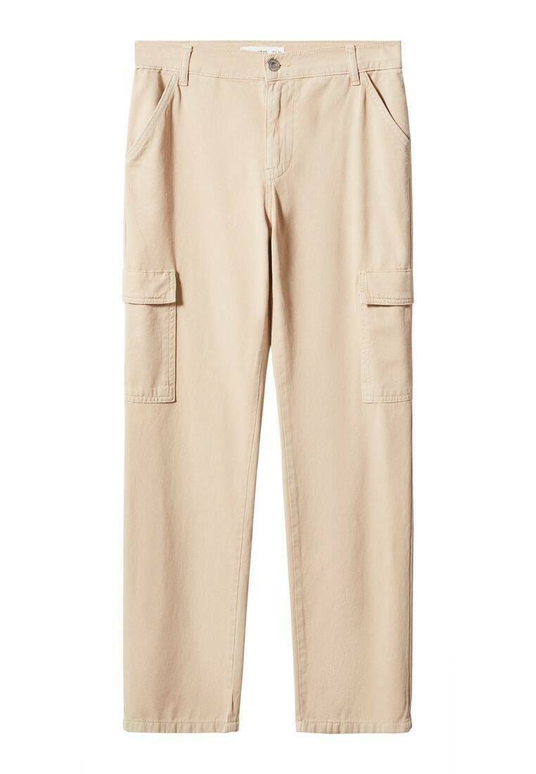 Mango Cargobroek crème Mango Cargobroek crème