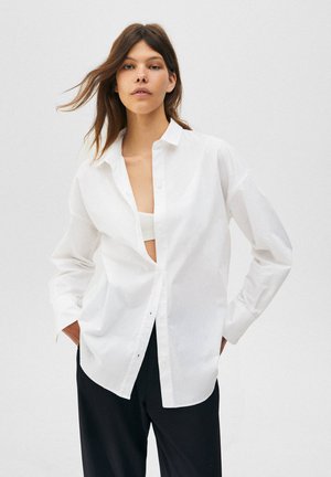 BASIC-POPELIN - Paitapusero - white