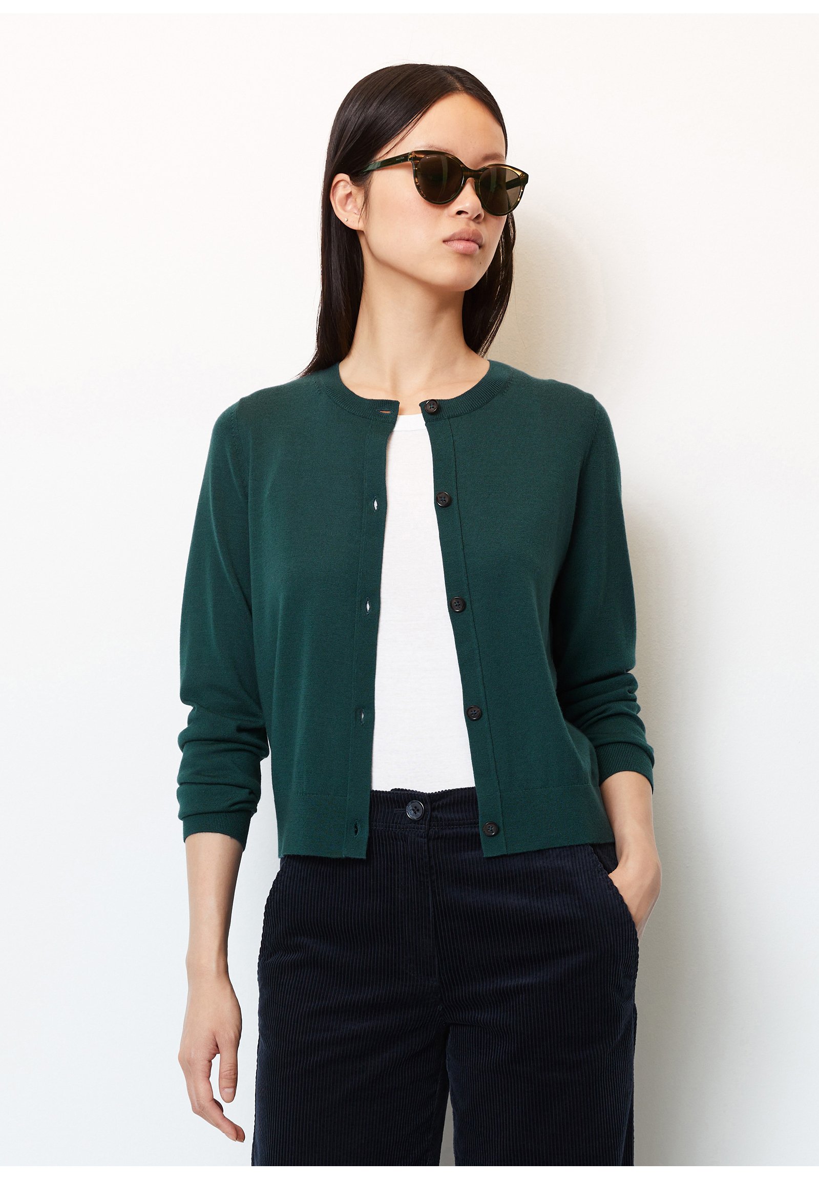 Marc O'Polo - Marc O'Polo - LONGSLEEVE ROUND NECK SPACE - Jumper - multi/black