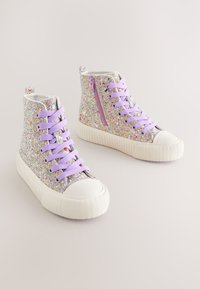 Next REGULAR FIT - Visoke tenisice - purple glitter