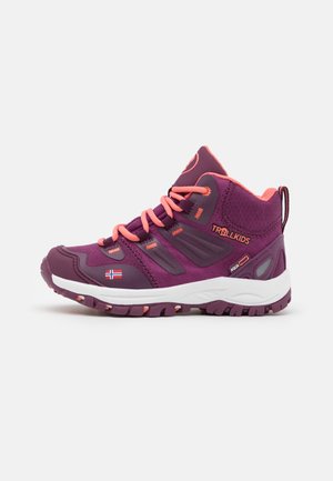 KIDS RONDANE MID UNISEX - Hiking shoes - mulberry/peach