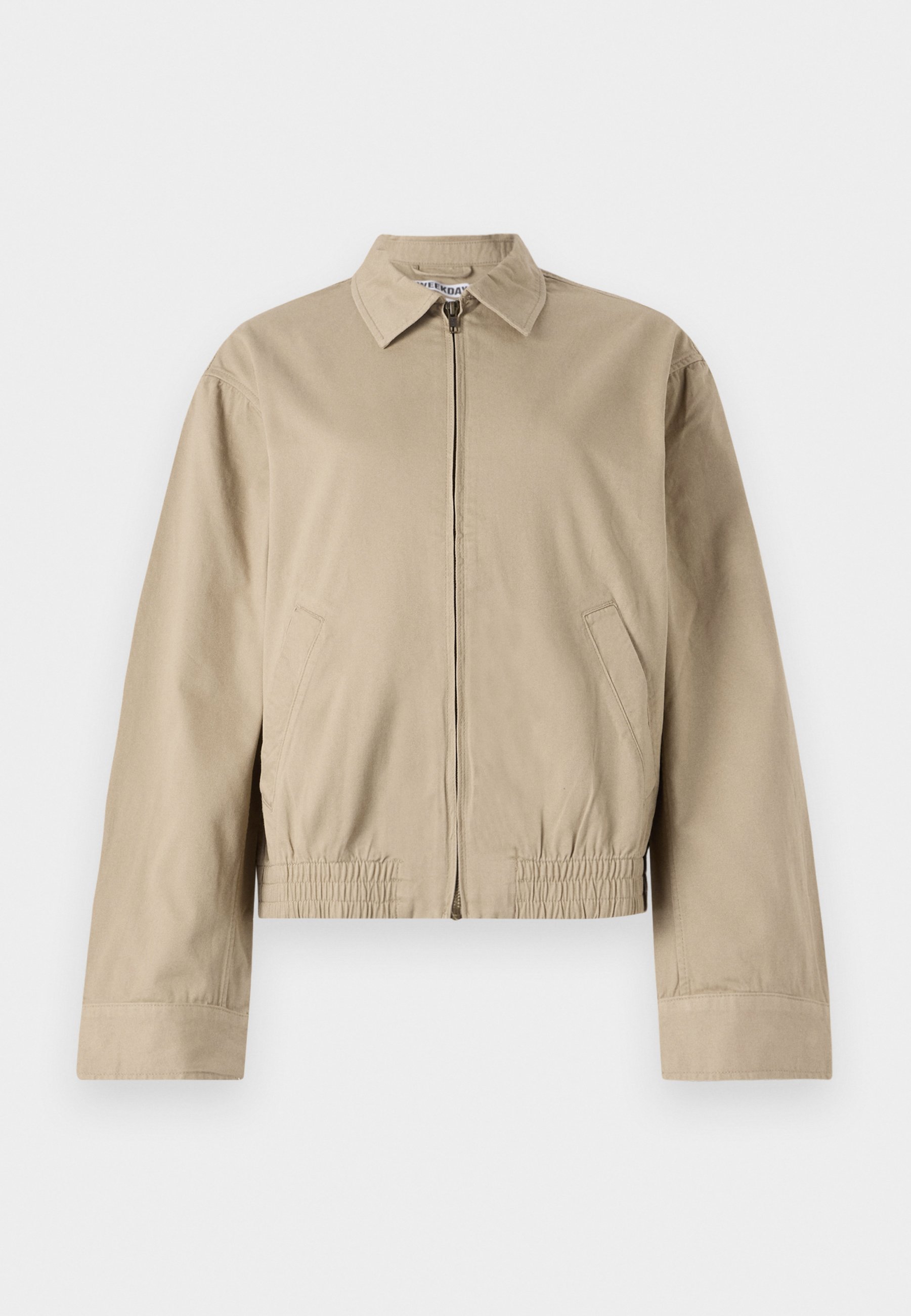 Weekday ZAZU JACKET - Bomber Jacket - beige medium dusty/beige