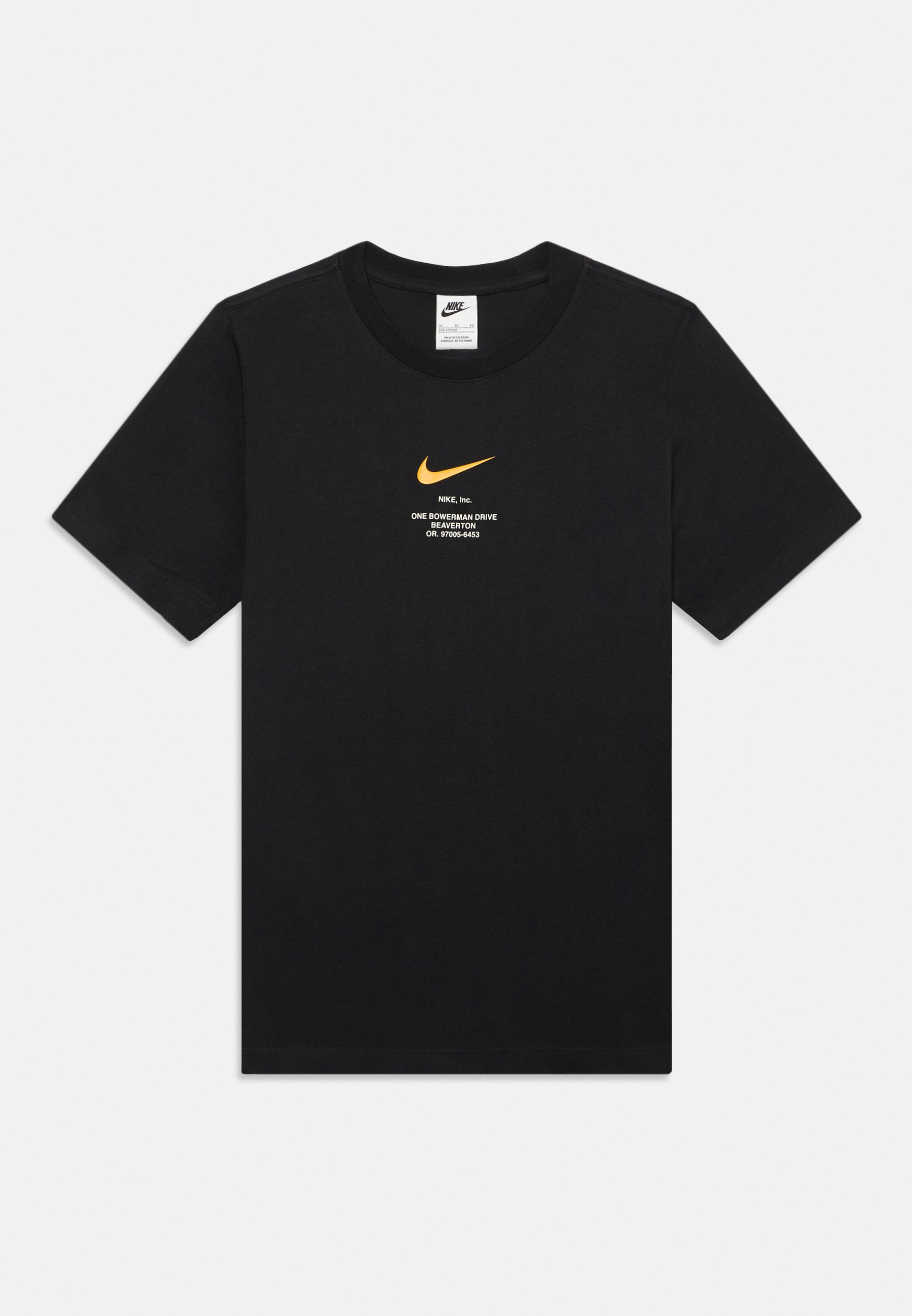 Nike Air Black Nike Shirt With Gold Swoosh Nike Air Black Gold