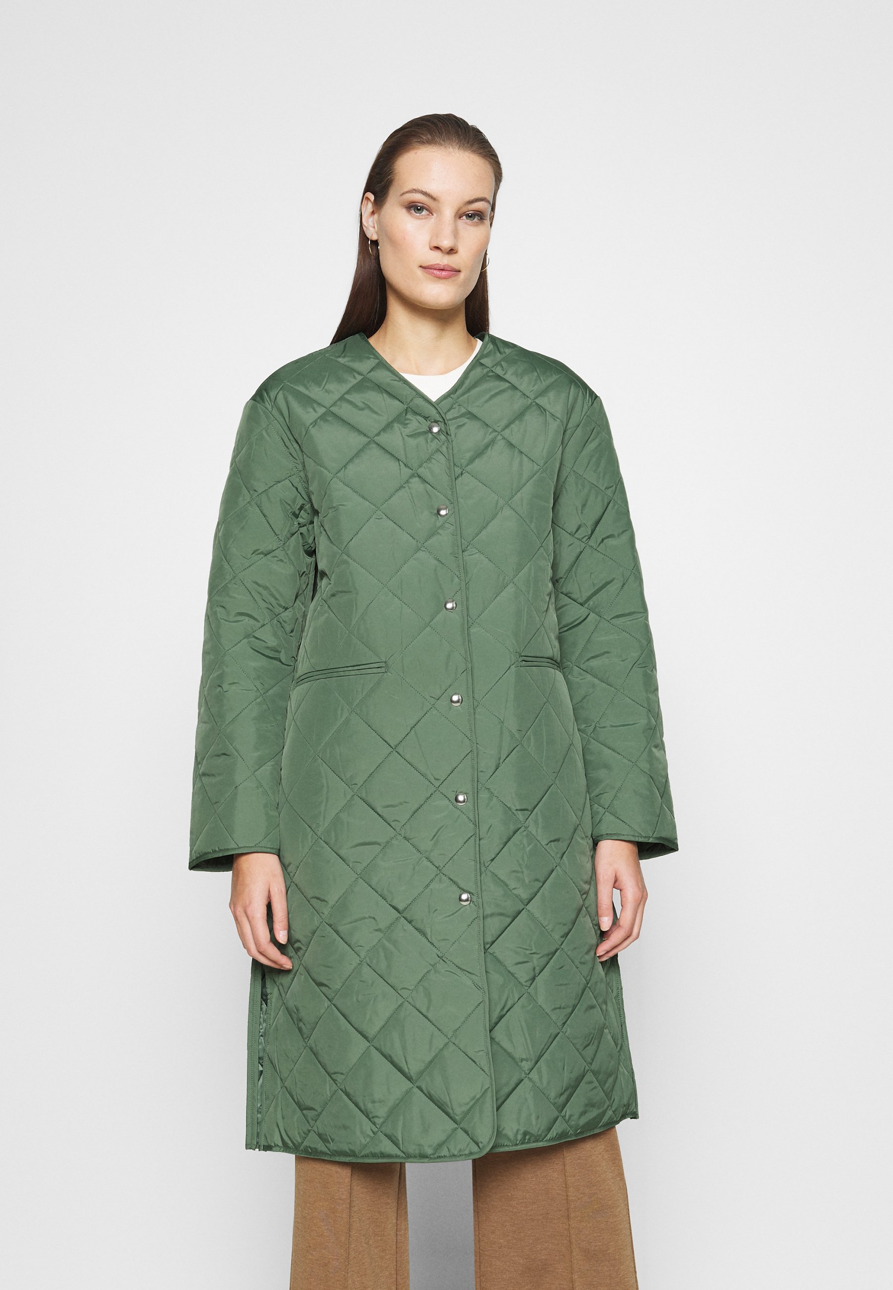 arket green coat