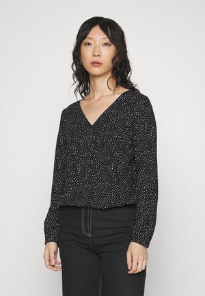 FLUID BUBBLEHEM PRINTED - Blouse - black
