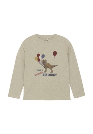 Long sleeved top - beige melange