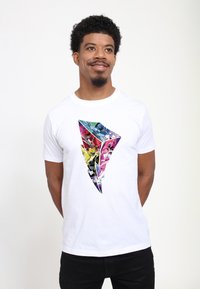 Henry Tiger POWER RANGERS LIGHTNING FILL - Camiseta estampada - white
