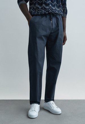 TROUSERS - Παντελόνι - blue graphite