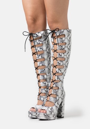 Even&Odd Platform csizmák - white