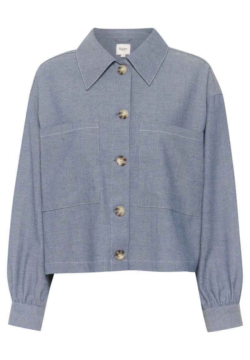 Saint Tropez Lichte jas gemêleerd donkerblauw Saint Tropez Lichte jas gemêleerd donkerblauw