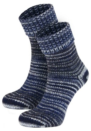 SKANDI CUFFED 2 PACK - Socken - blau