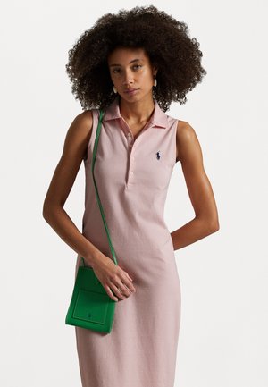 Stretch Cotton Sleeveless Polo Dress - Freizeitkleid - pink sand