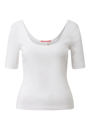 QS, T-SHIRT - Basic T-shirt - weiß
