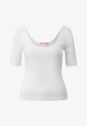 QS, T-SHIRT - Basic T-shirt - weiß
