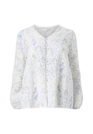 Ellos Plus collection, BLUSE MIT GESTICKTEN SPITZENDETAILS. - Blouse - weiß mit blumenmuster