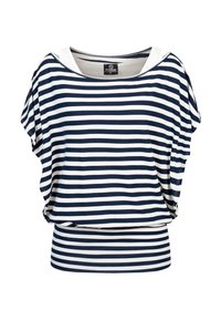 Majica kratkih rukava s printom - white navy