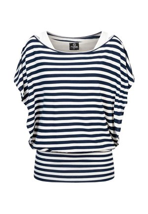 T-shirt print - white navy