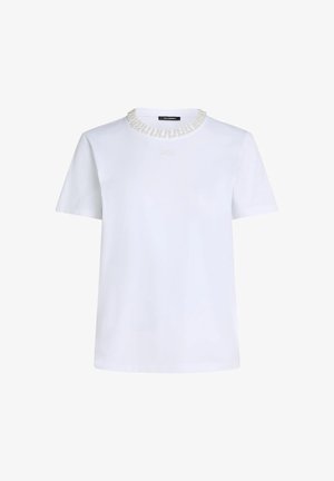 KARL LAGERFELD, SIGNATURE - Μπλουζάκι με στάμπα - white