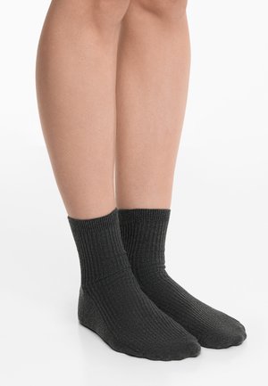 5 PAIRS OF COTTON BLEND QUARTER - Socken - dark grey