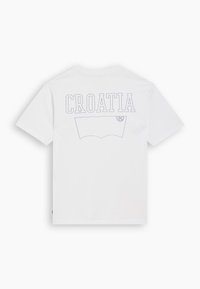 Levi's® FOOTBALL FAN TEE UNISEX - Apdrukāts T-krekls - white