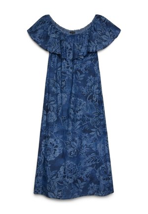 Fiorella Rubino, VESTITO LUNGO OFF-SHOULDER - Freizeitkleid - blu