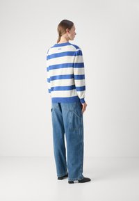 Mads Nørgaard STRIPE KASEY SWEATER - Pulóver - amparo blue winter white