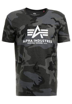 Alpha Industries T CAMO - T-Shirt print - black