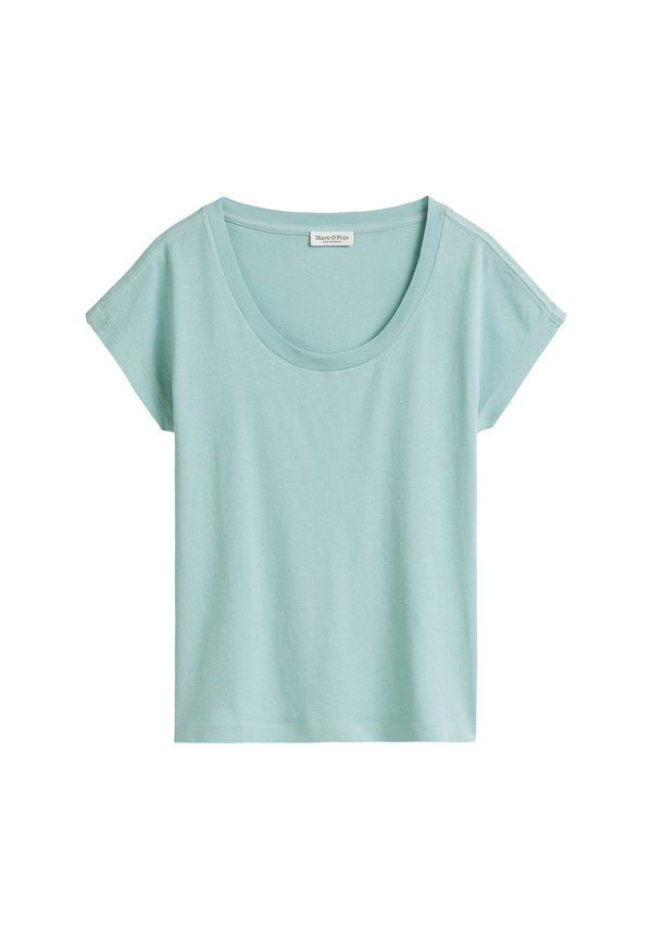OVERCUT SLEEVES DEEP ROUND NECK - Basic T-shirt - pure teal2